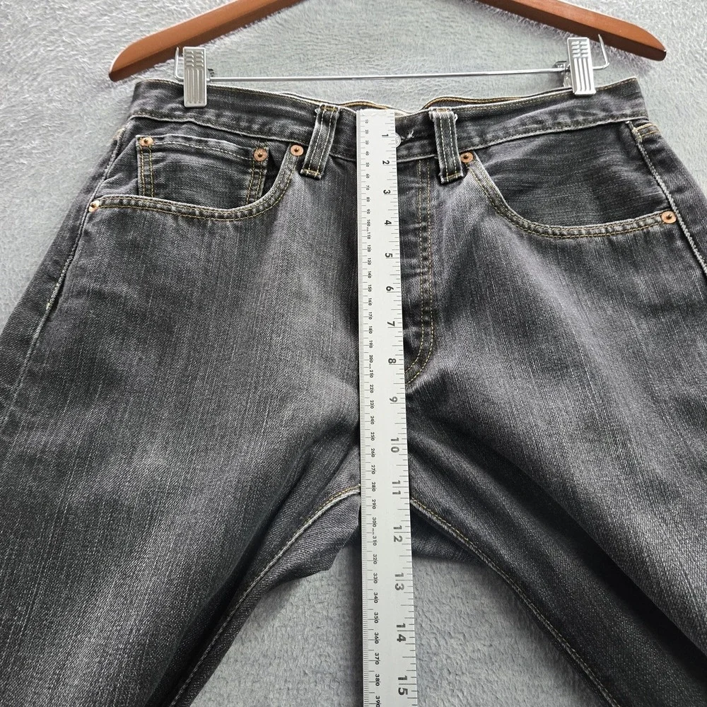 VINTAGE Levi's 501 Men Jeans 31X32 Gray‎ Denim Y2K Original Fit Straight